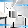 image:imageAntarctic Star 16 Cu Ft Mini Fridge with FreezerSmall Compact Refrigerator with Single Reversible Door Removable Shelves 7 Adjustable Thermostat for DormBedroomOfficeBlackSILVER