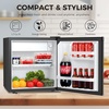 image:imageAntarctic Star 16 Cu Ft Mini Fridge with FreezerSmall Compact Refrigerator with Single Reversible Door Removable Shelves 7 Adjustable Thermostat for DormBedroomOfficeBlackBLACK