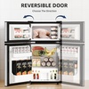image:imageAntarctic Star 31 CuFtCompact RefrigeratorMini Fridge with Freezer2Door with Adjustable Removable Shelves For kitchenApartmentDormOfficeSILVER