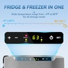 image:imageAntarctic Star Electric Cooler 12 Volt Refrigerator 43Quart Portable Refrigerator 40LFreezer 4681224V DC 100240V AC Car Fridge with Wheelsamp2 Baskets for CampingTravelRVCarBLACK