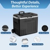 image:imageAntarctic Star Electric Cooler 12 Volt Refrigerator 43Quart Portable Refrigerator 40LFreezer 4681224V DC 100240V AC Car Fridge with Wheelsamp2 Baskets for CampingTravelRVCarBLACK
