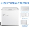 image:imageAntarctic Star Mini Upright Freezer 12 cuft Compact freezer with Removable Shelves and Adjustable Thermostatfor HomeKitchenOfficeWhite
