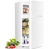 image:imageAntarctic Star Compact Mini Fridge with FreezerDouble Door with Adjustable ThermostatSmall Fridge Removable Shelves for DormOffice245 CuFtWHITE