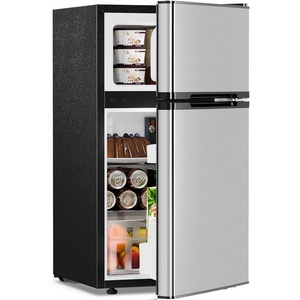 image:imageAntarctic Star 31 CuFtCompact RefrigeratorMini Fridge with Freezer2Door with Adjustable Removable Shelves For kitchenApartmentDormOfficeSILVER