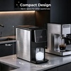 image:imageAntarctic Star Nugget Ice Maker Countertop 33 Lbs24H Automatic Ice Dispenser SelfCleaning Portable Ice Machine 18L Water Tank Touch Screen amp Auto Ice Drop for HomeOfficeKitchenBlack