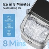 image:imageAntarctic Star Nugget Ice Makers Countertop Pebble Ice Machine with Chewable Pellet Ice 35Lbs24H SelfCleaning Sonic Ice OneClick Operation for KitchenParty Stainless Steel SilverSilver