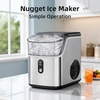 image:imageAntarctic Star Nugget Ice Makers Countertop Pebble Ice Machine with Chewable Pellet Ice 35Lbs24H SelfCleaning Sonic Ice OneClick Operation for KitchenParty Stainless Steel SilverStainless Steel Silver