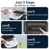 image:imageAntarctic Star Portable Ice Maker Countertop 18Lbs24H SelfCleaning Ice Machine with OneTouch Operation amp Ice Scoop Included for Home Kitchen Office BlackDark Black