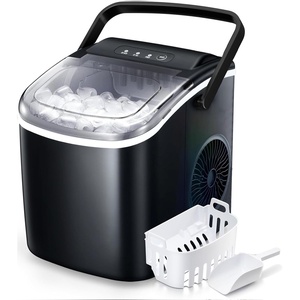 image:imageAntarctic Star Portable Ice Maker Countertop 18Lbs24H SelfCleaning Ice Machine with OneTouch Operation amp Ice Scoop Included for Home Kitchen Office BlackDark Black