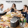 image:imageAntarctic Star Countertop Ice Maker Portable Ice Machine with Carry Handle 265Lbs24H 2 Sizes Bullet Ice 8Cubes in 6 Mins OfficeKitchenBar Whiteblack