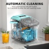 image:imageAntarctic Star Countertop Ice Maker Portable Ice Machine with Carry Handle 265Lbs24H 2 Sizes Bullet Ice 8Cubes in 6 Mins OfficeKitchenBar Whitegreen