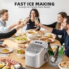 image:imageAntarctic Star Countertop Ice Maker Portable Ice Machine with Carry Handle 265Lbs24H 2 Sizes Bullet Ice 8Cubes in 6 Mins OfficeKitchenBar Whitegrey