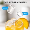 image:imageAntarctic Star Countertop Ice Maker Portable Ice Machine with Carry Handle 265Lbs24H 2 Sizes Bullet Ice 8Cubes in 6 Mins OfficeKitchenBar Whitegrey