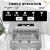 image:imageAntarctic Star Countertop Ice Maker Portable Ice Machine with Carry Handle 265Lbs24H 2 Sizes Bullet Ice 8Cubes in 6 Mins OfficeKitchenBar Whitegrey