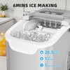 image:imageAntarctic Star Countertop Ice Maker Portable Ice Machine with Carry Handle 265Lbs24H 2 Sizes Bullet Ice 8Cubes in 6 Mins OfficeKitchenBar Whitegrey