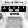 image:imageAntarctic Star Countertop Ice Maker Portable Ice Machine with Carry Handle 265Lbs24H 2 Sizes Bullet Ice 8Cubes in 6 Mins OfficeKitchenBar Whitewhite