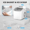 image:imageAntarctic Star Countertop Ice Maker Portable Ice Machine with Carry Handle 265Lbs24H 2 Sizes Bullet Ice 8Cubes in 6 Mins OfficeKitchenBar Whitewhite