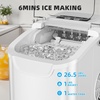 image:imageAntarctic Star Countertop Ice Maker Portable Ice Machine with Carry Handle 265Lbs24H 2 Sizes Bullet Ice 8Cubes in 6 Mins OfficeKitchenBar Whitewhite