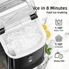 image:imageNugget Countertop Ice Maker with Soft Chewable Ice 35Lbs24H Pebble Portable Ice Machine with Ice Scoop SelfCleaning OneClick Operation for KitchenOffice Stainless Steel SilverBlack
