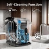 image:imageNugget Countertop Ice Maker with Soft Chewable Ice 35Lbs24H Pebble Portable Ice Machine with Ice Scoop SelfCleaning OneClick Operation for KitchenOffice Stainless Steel SilverStainless Steel Silver