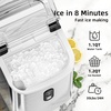 image:imageNugget Countertop Ice Maker with Soft Chewable Ice 35Lbs24H Pebble Portable Ice Machine with Ice Scoop SelfCleaning OneClick Operation for KitchenOffice Stainless Steel SilverStainless Steel Silver