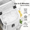 image:imageNugget Countertop Ice Maker with Soft Chewable Ice 35Lbs24H Pebble Portable Ice Machine with Ice Scoop SelfCleaning OneClick Operation for KitchenOffice Stainless Steel SilverSilver