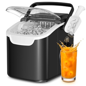 image:imageAntarctic Star Countertop Ice Maker Portable Ice Machine with Carry Handle 265Lbs24H 2 Sizes Bullet Ice 8Cubes in 6 Mins OfficeKitchenBar Whiteblack
