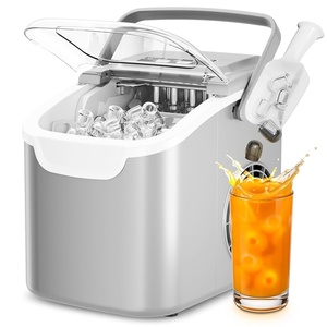 image:imageAntarctic Star Countertop Ice Maker Portable Ice Machine with Carry Handle 265Lbs24H 2 Sizes Bullet Ice 8Cubes in 6 Mins OfficeKitchenBar Whitegrey