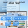 image:imageAntarctic Star 175 Cu Ft French Door Refrigerator Bottom Freezer with BuiltIn Automatic Ice Maker Fast Cooling amp MultiAir Flow Inverter Compressor Stainless Steel VCM LED Touch Display SilverSilver