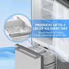 image:imageAntarctic Star 175 Cu Ft French Door Refrigerator Bottom Freezer with BuiltIn Automatic Ice Maker Fast Cooling amp MultiAir Flow Inverter Compressor Stainless Steel VCM LED Touch Display SilverSilver