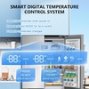 image:imageAntarctic Star 175 Cu Ft French Door Refrigerator Bottom Freezer with BuiltIn Automatic Ice Maker Fast Cooling amp MultiAir Flow Inverter Compressor Stainless Steel VCM LED Touch Display SilverSilver
