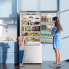 image:imageAntarctic Star 175 Cu Ft French Door Refrigerator Bottom Freezer with BuiltIn Automatic Ice Maker Fast Cooling amp MultiAir Flow Inverter Compressor Stainless Steel VCM LED Touch Display SilverSilver