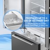 image:imageAntarctic Star 175 Cu Ft French Door Refrigerator Bottom Freezer with BuiltIn Automatic Ice Maker Fast Cooling amp MultiAir Flow Inverter Compressor Stainless Steel VCM LED Touch Display SilverGrey