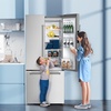 image:imageAntarctic Star 175 Cu Ft French Door Refrigerator Bottom Freezer with BuiltIn Automatic Ice Maker Fast Cooling amp MultiAir Flow Inverter Compressor Stainless Steel VCM LED Touch Display SilverSilver