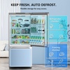 image:imageAntarctic Star 175 Cu Ft French Door Refrigerator Bottom Freezer with BuiltIn Automatic Ice Maker Fast Cooling amp MultiAir Flow Inverter Compressor Stainless Steel VCM LED Touch Display SilverSilver