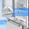 image:imageAntarctic Star 175 Cu Ft French Door Refrigerator Bottom Freezer with BuiltIn Automatic Ice Maker Fast Cooling amp MultiAir Flow Inverter Compressor Stainless Steel VCM LED Touch Display SilverSilver
