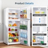 image:imageAntarctic Star 176 CuFt2 Door Refrigerator with FreezerAdjustable ThermostatReversible Door for KitchenDorm and OfficeWhite