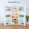 image:imageAntarctic Star 176 CuFt2 Door Refrigerator with FreezerAdjustable ThermostatReversible Door for KitchenDorm and OfficeWhite