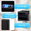 image:imageAntarctic Star 26 Cu Ft Mini Fridge Compact Refrigerator with Freezer Adjustable Temp Reversible Door LED Light for Home Office Bar Bedroom26 Cu Ft