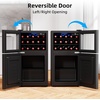 image:imageAntarctic Star 26 Cu Ft Mini Fridge Compact Refrigerator with Freezer Adjustable Temp Reversible Door LED Light for Home Office Bar Bedroom26 Cu Ft