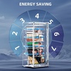 image:imageAntarctic Star 60 CuFt Upright Freezer Compact Stand Up Freezer with 7Temp Control Removable Glass Shelves Adjustable Legs amp Reversible Door for Home Apartment Dorm WhiteWhite