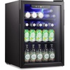 image:imageAntarctic Star Mini Fridge 130 Can Beverage Refrigerator for Soda Beer or Wine Stainless steel door frame for Office or Bar with Adjustable Removable Shelves Silver 31 CuFtBlack