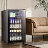 image:imageAntarctic Star Mini Fridge 130 Can Beverage Refrigerator for Soda Beer or Wine Stainless steel door frame for Office or Bar with Adjustable Removable Shelves Silver 31 CuFtBlack