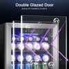 image:imageAntarctic Star Mini Fridge 130 Can Beverage Refrigerator for Soda Beer or Wine Stainless steel door frame for Office or Bar with Adjustable Removable Shelves Silver 31 CuFtSilver