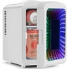 image:imageAntarctic Star Mini Fridge 4 Liter6 Cans Portable Mini Compact Refrigerator with Gaming Light for BedroomCarOffice and Dorm Small Cooler for Cosmetics Beverage and Food BlackColorful White