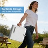 image:imageAntarctic Star Mini Fridge 4 Liter6 Cans Portable Mini Compact Refrigerator with Gaming Light for BedroomCarOffice and Dorm Small Cooler for Cosmetics Beverage and Food BlackWhite