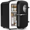 image:imageAntarctic Star Mini Fridge 4 Liter6 Cans Portable Mini Compact Refrigerator with Gaming Light for BedroomCarOffice and Dorm Small Cooler for Cosmetics Beverage and Food BlackBLACK