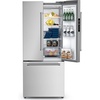 image:imageAntarctic Star 175 Cu Ft French Door Refrigerator Bottom Freezer with BuiltIn Automatic Ice Maker Fast Cooling amp MultiAir Flow Inverter Compressor Stainless Steel VCM LED Touch Display SilverSilver