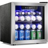 image:imageAntarctic Star Mini Fridge 130 Can Beverage Refrigerator for Soda Beer or Wine Stainless steel door frame for Office or Bar with Adjustable Removable Shelves Silver 31 CuFtSilver