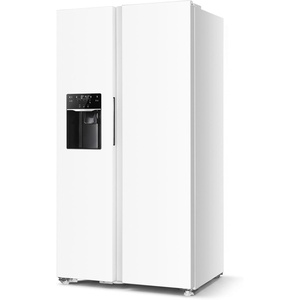image:imageAntarctic Star 181 CuFt 2 Door Freezer Refrigeratorwith Ice making and water dispenserpowerful LED lightfor KitchenDorm and OfficeSilver